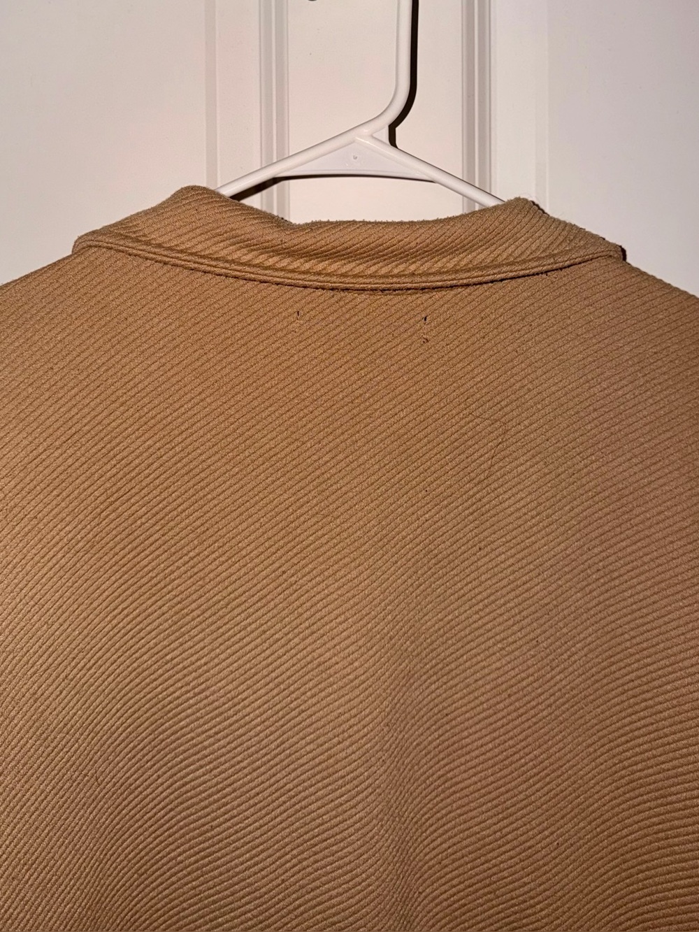 Tan Ribbed Button-Front Cardigan - Picture 7 of 9